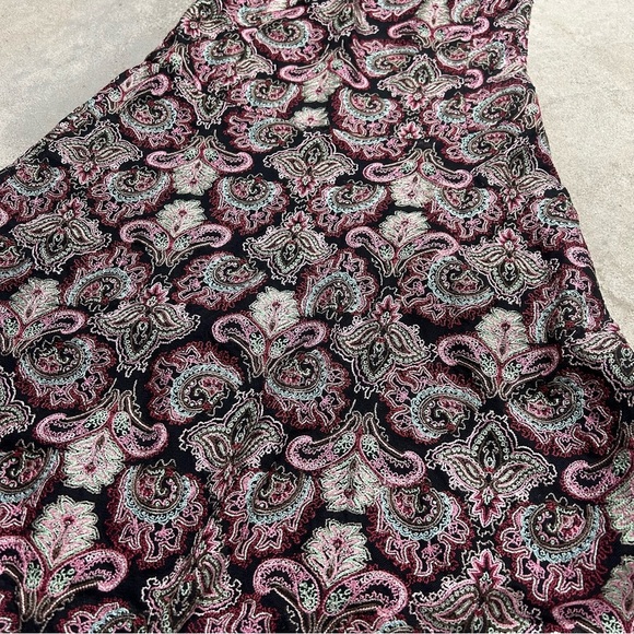 Tocca Embroidered Pink Paisley Strapless Silk Mini Dress Size 4 - Picture 2 of 9